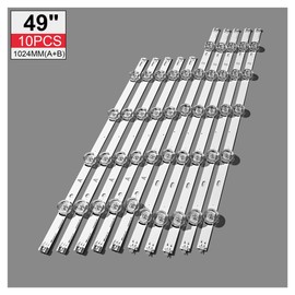 KAAVGVUHK LED Strip Fit for LIG Innotek DRT 3.0 49" A/B 49lb552 49lb629v 49lb5500 49lb550v 49lb5550 6916L-1944A 1945A 6916l-1788A 6916l-1789A Light Belt