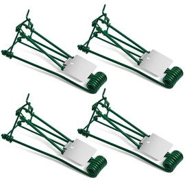 Qualirey 4 Piezas Trampa para Tuzas para Exteriores Trampa para Topos Fácil de Instalar Resistente a la Intemperie Matador de Tuzas Matador de Ratones de Campo para Césped Jardín Granja (Verde)