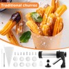 Churro Maker Machine Churrera and Piping Bag Churros Filler, Stainless