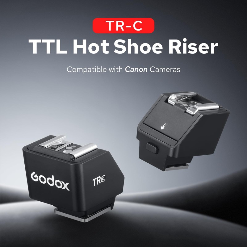 Godox TR-C TTL Hot Shoe Riser for Canon, with 6