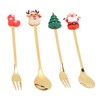 Christmas Spoons Forks Stainless Steel Cute Stylish Christmas Tableware Set
