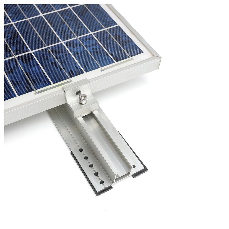 On-Roof Solar Panel Mount Mounting Rails and Clamps Kit Support