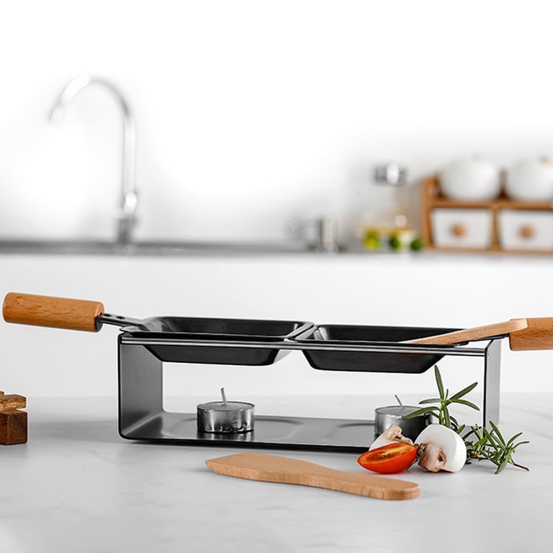 TAMUME Cheese Fondue Set for Gathering, 2 Spatulas and 2