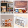Tea Bag Organizer with 3 Drawers, Plastic Clear Tea Box,