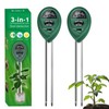 Maxsolve 2 Pack Soil Tester, 3-in-1 Plant Moisture Meter Light