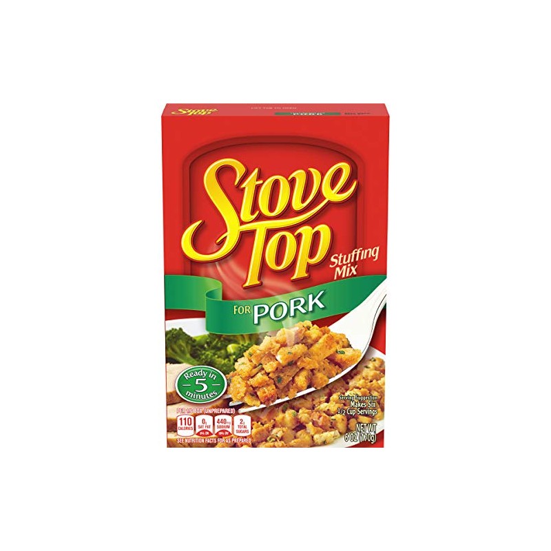 Stove Top Pork Stuffing Mix 6 oz [1-Box] - 2-Boxes
