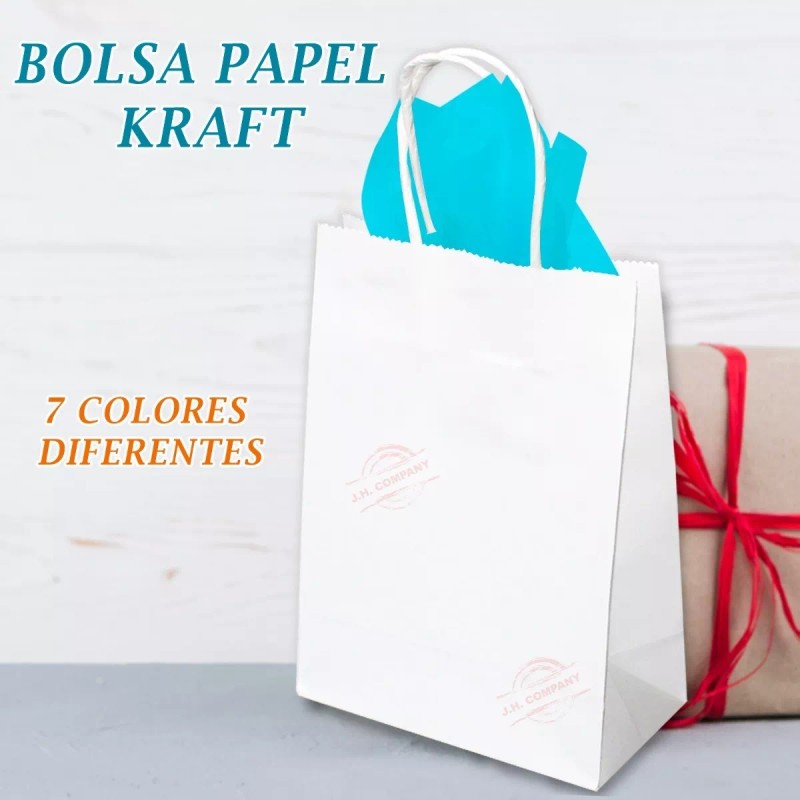 J.H. Company Set 6 Pcs Bolsa De Regalo Asa 22x16x7.5