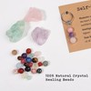 Drogomen Positive Vibes Keychain Gifts for Women, Natural Healing Crystal