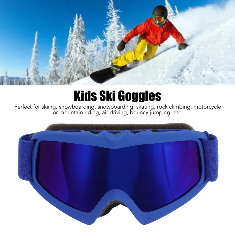 Kids Ski Goggles HD Coating Lens UV Protection Shock Resistance