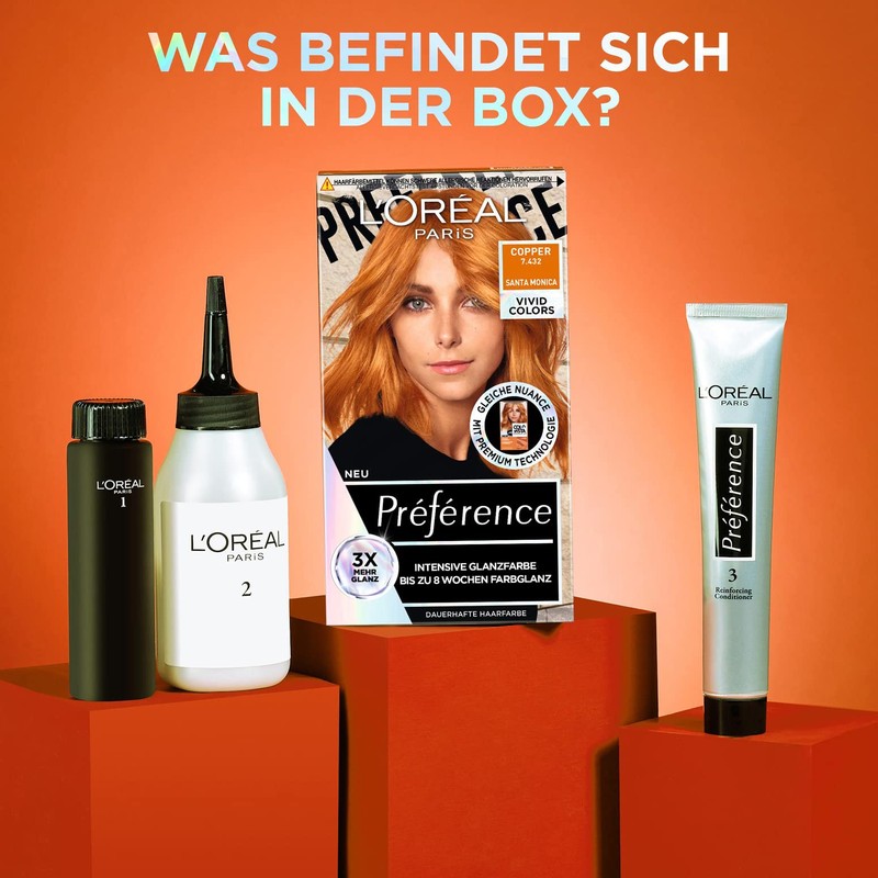 L'Oréal Paris Preference Vivid Colors Permanent Hair Colour For Shiny