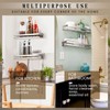Lallisa 2 Pieces Stainless Steel Shelf Bathroom Shower Floating Shelves
