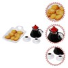Totority 1set Desktop Miniature Food Set Tiny Food Kitchen Accessories