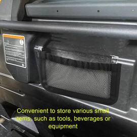 Generic Backrest Rear Storage Net, 2PCS Mesh Pocket Organizer Replacement Abrasion Proof Polyester Fabric Car Rear Seats Net with Plastic Rivets, for Defender Max HD7 2022-2025