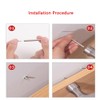 UtySty 200 Pack Double Head Skirting Nails Wooden Steps Thread