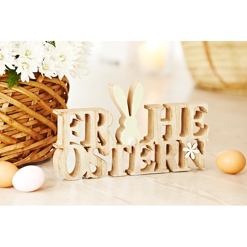 Heitmann Deco Wood 'Ostern’ Lettering with Hare – Easter bunny