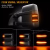 XUKEY Smoked Lens LED Side Mirror Marker Lights Switchback For