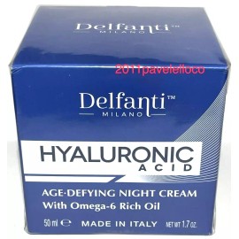 Delfanti Milano Hyaluronic Acid  * Age-Defying Night Cream *  w/ Omega-6 Oil