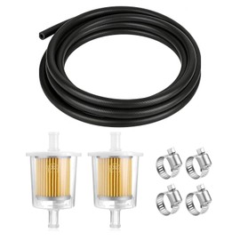 3/8Inch (10MM) ID Fuel Line Kits,6Ft Fuel Line& 2Pcs Gas Inline Fuel Filter