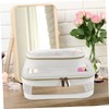 WOONEKY 1 Set Clear Travel Makeup Bag Cosmetic Organizer with