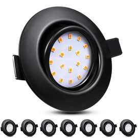 HiBay Ultra Flat LED Recessed Spotlights 5 W 4500 K Pack of 8