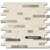 BeNice Marble Peel and Stick Backsplash Stick Tiles Subway Beige