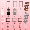 Cabeeskii Building Blocks Accessories, 50 Pieces Doors and Windows Set,
