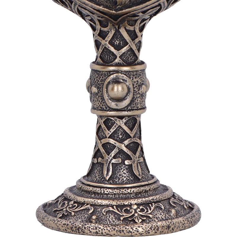 Nemesis Now Wild Thirst Chalice 20cm, Resin, Bronze, Bronze Wolf