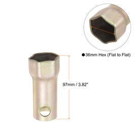 sourcing map Spindle Nut Socket 36mm 6 Point Wheel Bearing Locknut Socket