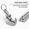 Wakects Climbing Hook Gravity Grave Hook Stainless Steel Gripper Climbing