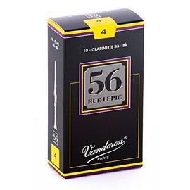 Vandoren CR504 Bb Clarinet 56 Rue Lepic Reeds Strength 4; Box of 10