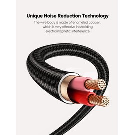 CableCreation 3.5mm Aux Cord 1.5FT/0.46M, 3.5mm Audio Cable Male to Male, Hi-Fi, 1/8 inch Braided Auxiliary Stereo Jack Cable for Headphone, Car Stereos, Phone, Speaker, Laptops, Phone, Bule