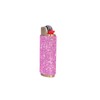 Gold Lighter Cover Sleeve with Pink Rhinestones LS47