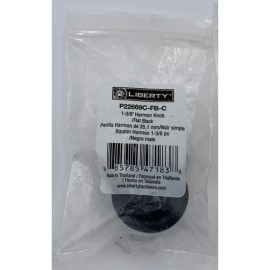 Liberty Harmon Knob Flat Black 1-3/8" Drawer P22669C-FB-C
