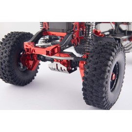 RZXYL TRX4 Axle Upgrade Aluminum Alloy Front and Rear Axle Housing Set for 1/10 Traxxas TRX4 Crawler RC Car (Black)
