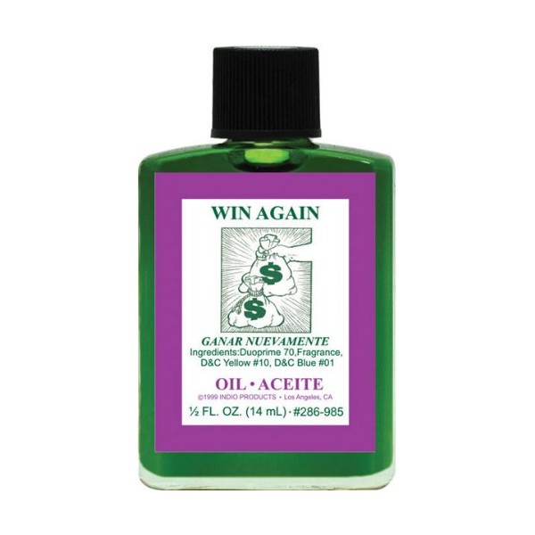 (1Pack) Indio Products Spiritual Anointing Oil- Win Again 1/2oz