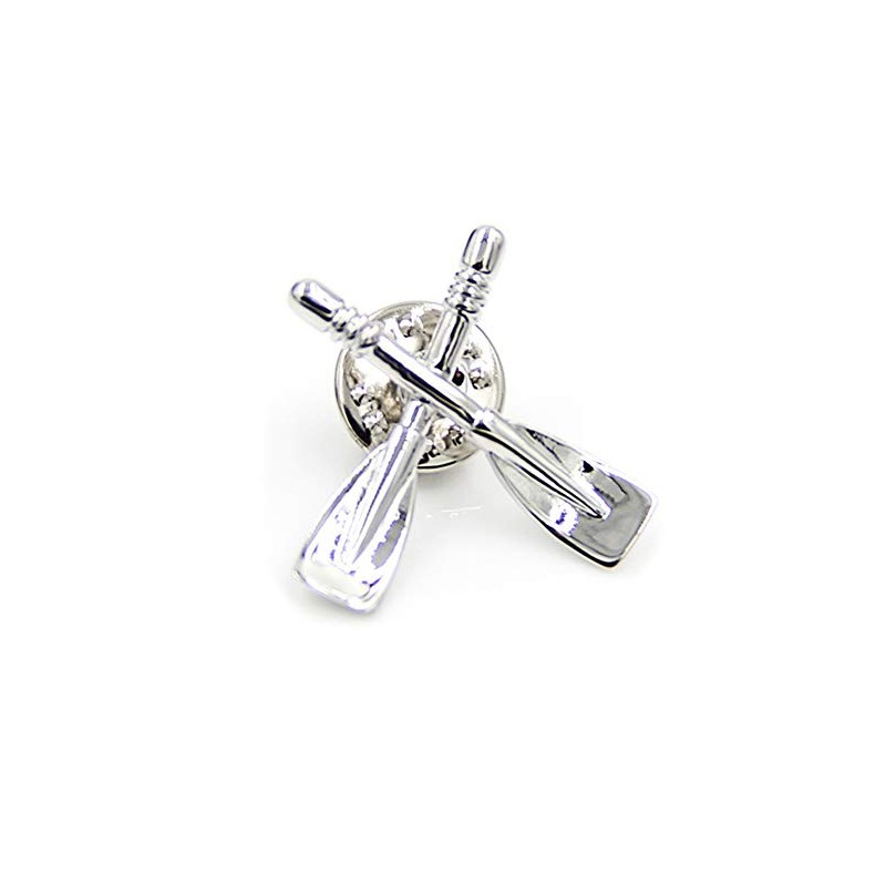Paddles Oars Crew Rowing Brooch Lapel Pin