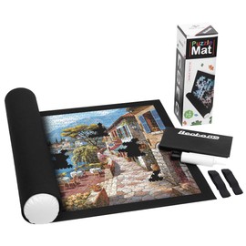Becko Puzzle Roll Jigsaw Storage Felt Mat, Jigroll Up to 1,500 Pieces, Environmental Friendly Material, Box with A Drawstring Storage Bag and A Hand Pump
