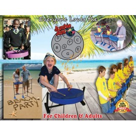 Panyard Jumbie Jam Steel Drum Kit – Table Top Stand - Purple Pan (G)