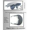 Visor ATTACHES to Sunglasses, EVA Foam, Unisex