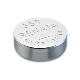 Renata 357 SR44W Batteries - 1.55V Silver Oxide 357 Watch Battery (10 Count)
