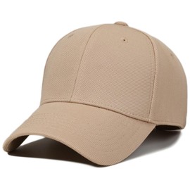 MAZELIKEHOOD Baseball Cap Adjustable Unisex Breathable Sport Solid Sun Hat for Women Men Khaki