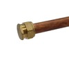 Pipestation® 15mm Brass Compression Stop END Blank Cap for Copper