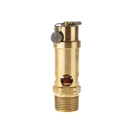 TOPRING 09.368 ASME Brass Compressed Air Safety Valve, 3/4(M) NPT 125 PSI, Pack of 1, Series 09