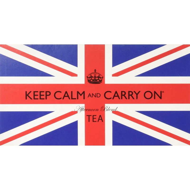 Keep Calm and Carry On Tea Carton Box, Afternoon Blend