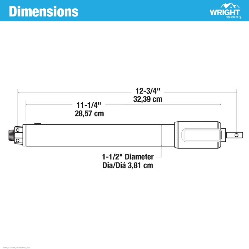 Wright Products Heavy Duty Pneumatic Screen & Storm Door Closer