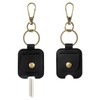 Gjinxi 2PCS Leather Car Key Sleeve, Vintage Broken Loop Replacement