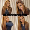 PERISMODA 10A Highlight Ombre Lace Front Wig Human Hair 13x6