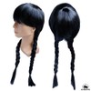 GLOBAL BOX Braid Wig, Pigtail, Wig, Bangs, Black Hair, Fun,
