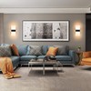 Dimmable Wall Sconce Modern, LIGHTESS Indoor Wall Lamp Black 12W