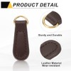 sourcing map 6pcs Zipper Pull 1.57-in Leather Zipper Head Handle